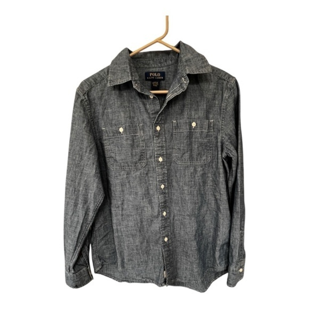 Polo by Ralph Lauren Men's Charcoal Button-Down Shirt